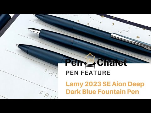 Pen Feature: Lamy Aion Deep Dark Blue 2023 Special Edition! - YouTube
