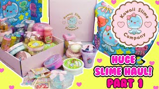 huge slime haul honest review kawaii slime co part 1