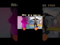 real life vs free fire #virle #shorts