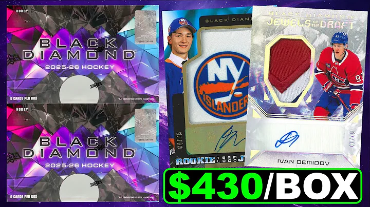 THEY ARE WRONG FOR THIS! - Opening 2 Boxes of 2025-26 Upper Deck Black Diamond Hockey Hobby