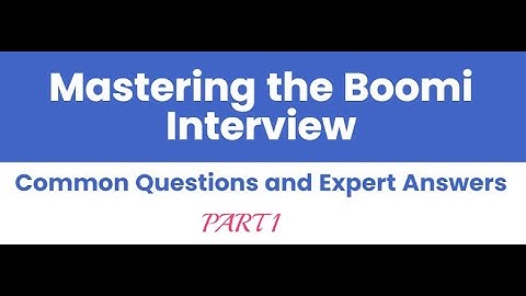 Boomi Technical Questions | Boomi Technical interview questions | Dell Boomi | Boomi - Part-1