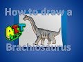 How to draw a Brachiosaurus