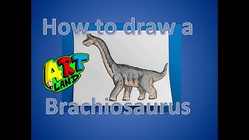 How to draw a Brachiosaurus