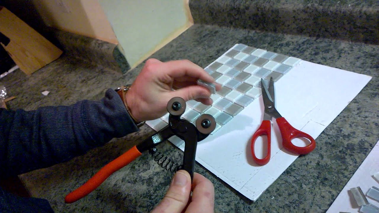 Nipper Mosaic Glass Tile Step2  YouTube