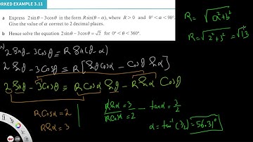 Expressing in the form of R sin and R cos_ A2 level  Mathematics_ Pure Mathematics 2&3_ 9709