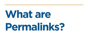 What are Permalinks?