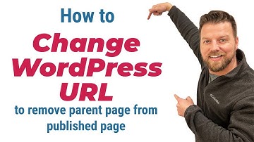 How to change WordPress URL to remove parent page from published page