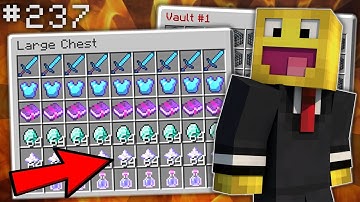 LOOK WHAT THIS SKY BASE RAID HAD!! *65+ SPAWNERS!!* | Minecraft FACTIONS #237 (Minecraft Raiding)