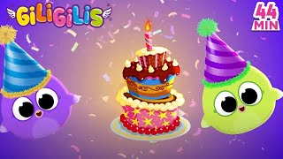 Happy Birthday Song | Kids Songs 🎂🎁 Cupcake and Birthday Cake Song | Funny Songs with Giligilis by Giligilis - Kids Songs & Nursery Rhymes 14,796 views 9 days ago 44 minutes