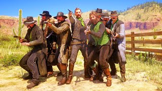 O&#39;Driscoll Boys vs Del Lobo Gang - Red Dead Redemption 2 NPC Wars 127