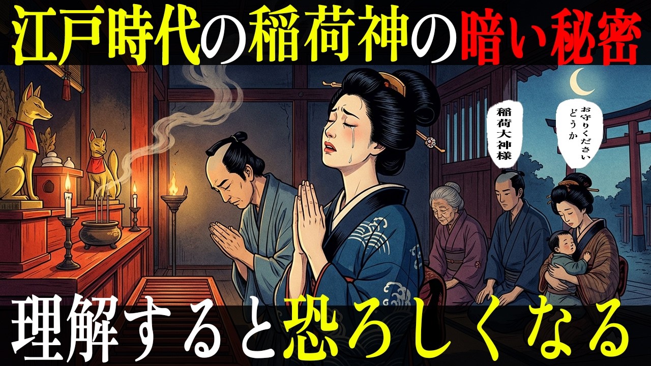 【衝撃】✨稲荷神は江戸で最も多く祀られた神様。しかし暗い秘密がある：福を祈る人ばかりではなく、聞いたら震え上がるものを祈る人もいた✨｜江戸の暮らし｜江戸の秘密