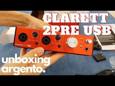 Focusrite Clarett 2pre USB // Unboxing en Español! [4K]