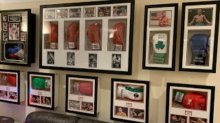 Games room man cave - boxing memorabilia collection