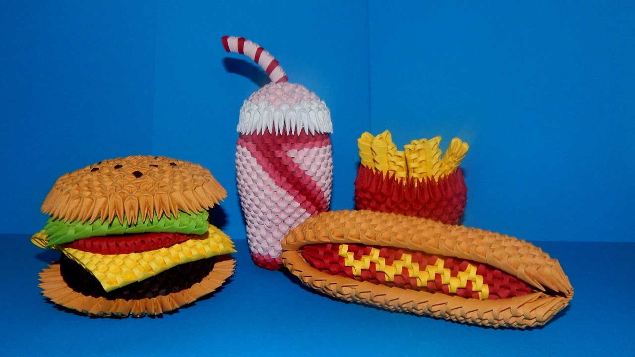 3D origami Hot Dog tutorial DIY paper Hot Dog tutorial YouTube