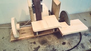 Homemade Sanding Station (4-in-1 rotary tool,grinder,belt/disc sander) I built this sanding station for a total of 20€ and features a bench grinder, a belt sander, a disc sander and a rotary tool with 99