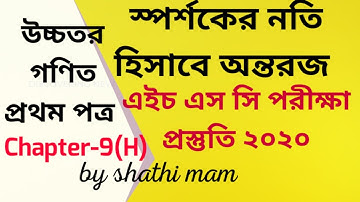 HSC Higher math 1st paper chapter -9.H||Class11-12 (Derivative as a slope of tangent)bangla tutorial