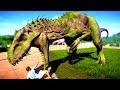 Jurassic World Evolution Indominus Rex & Spinosaurus Breakout & Fight - Dinosaurs Fighting