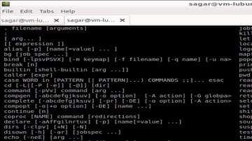 How to view list of all built in commands in Linux Mint