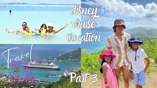 disney cruise vlog part 3 ⚓️ ; day 3-7 | all the port adventures! tortola, st. thomas, castaway cay!