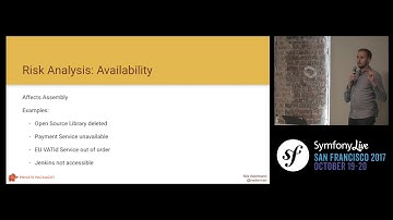SymfonyLive San Francisco 2017 - Managing dependencies is more than running... - Nils Alderman