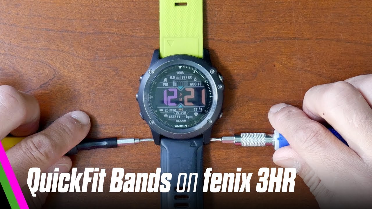 Permanent Kunstmatig Formulering fenix 5X QuickFit Bands on fenix 3HR // Garmin fenix tutorial - YouTube
