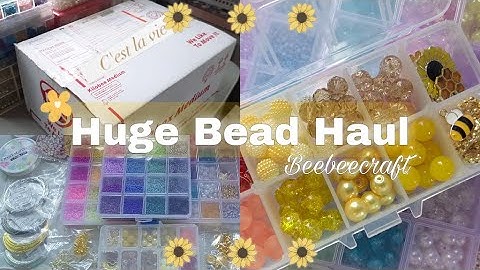 Huge Beebeecraft Haul: Beads and Craft Supplies Haul Unboxing | Cozy and Chill Haul 📦✨