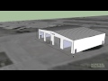 Ontario Steel Buildings 120x100x25 3D Animation Ontario Steel Buildings 120x100x25 3D Animation