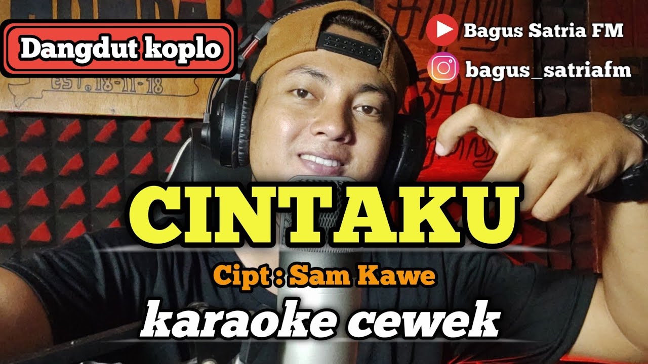 Cintaku - karaoke duet tanpa vokal cewek dangdut koplo