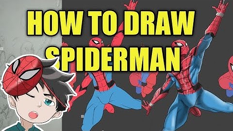 How to draw spiderman using autodesk sketchbook😆✍️