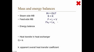 Evaporation: Mass and energy balances (DRAFT video)