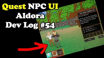 Quest NPC UI - Aldora Game Devlog #54