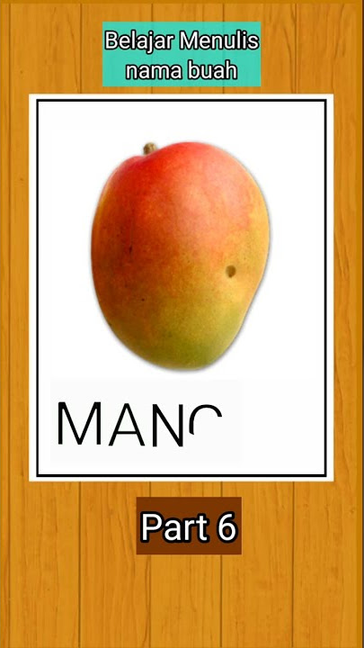belajar menulis nama buah huruf M mangga #short