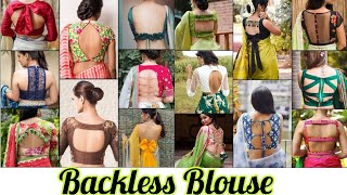 New Model Backless Blouse For Girls Latest Deep Neck Blouse Designs For Saree