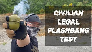 Most comprehensive civilian legal Flashbang Grenade Test