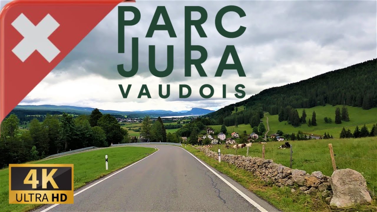 DRIVING THROUGH JURA VAUDOIS REGIONAL NATURE PARK,  Canton of Vaud, SWITZERLAND I 4K 60fps