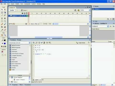 Flash 8 - Working with formulas pt1 - Basic formulas
