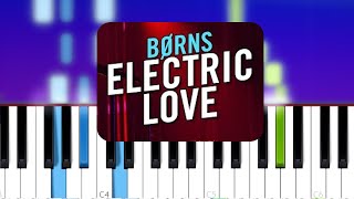 BØRNS - Electric Love (Piano tutorial)