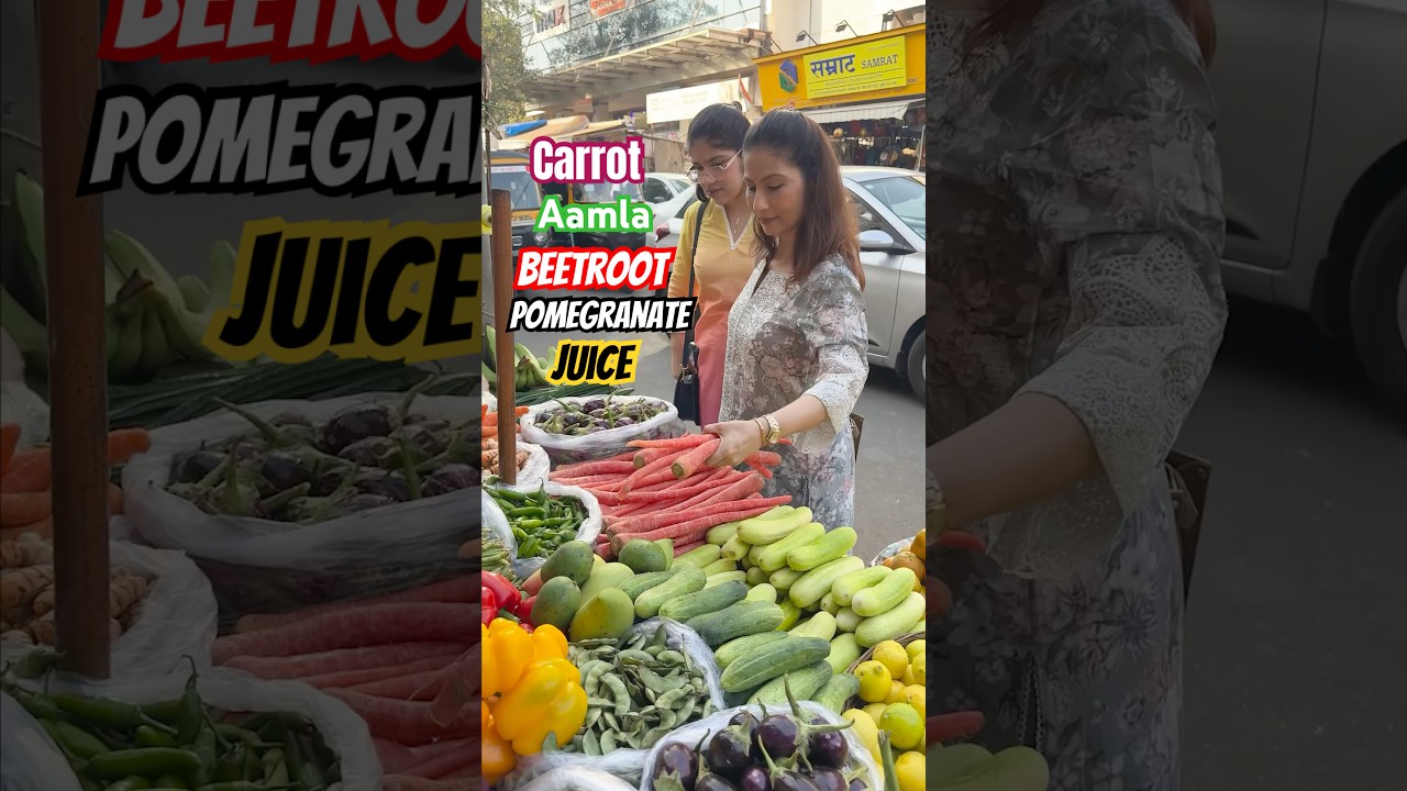For skin glow, immunity boost and detox - carrot aamla beetroot pomegranate juice - have it daily