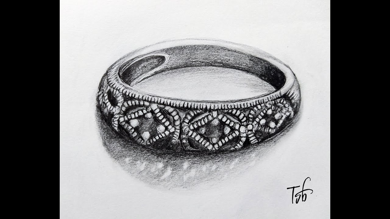 PENCIL DRAWING OF BANGLE REALISTIC SPEED DRAWING YouTube