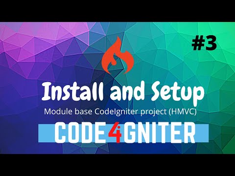 #3 CodeIgniter 4 Beginner Tutorial - Module Base CodeIgniter 4 Project (HMVC) [SUBTITLES]