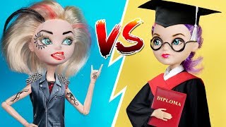 10 DIY Miniature School Supplies / Barbie Doll Hacks And Crafts