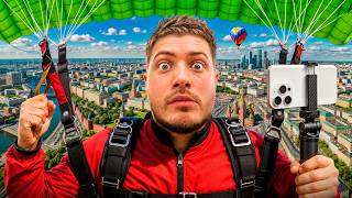 ПРЫГНУЛ С ПАРАШЮТОМ НАД МОСКВОЙ СО СТРИМОМ😱