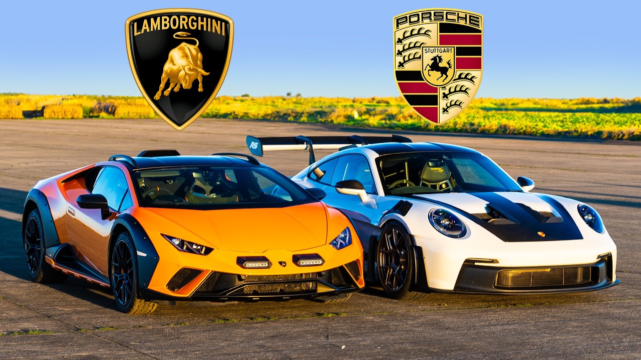 Lambo Huracan v Porsche 911 GT3 RS: WYŚCIG