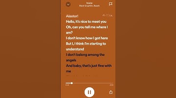 Thumbnail of Insane lyrics || Im soo obsessed with this #obsessed #insane #spotify #song