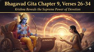 Bhagavad Gita Chapter 9, Verses 26-34 Krishna Reveals the Supreme Power of Devotion