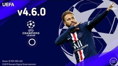 PES 2020 Mobile Patch UCL V4.6.0 Android Best Graphics New menu Original Logo and kits 20-21 Update