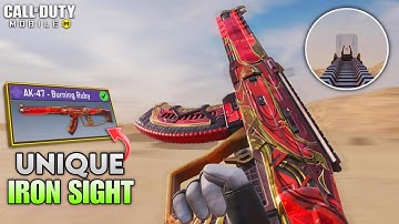 Does AK 47 Burning ruby has P2W iron sight❓| ak 47 burning ruby gameplay | best ak47 gunsmith codm