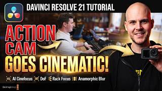 How to Use AI Cine Focus in DaVinci Resolve 21 | Fake Depth of Field & Rack Focus