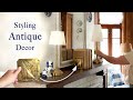 Styling Antique Store Decor Finds (Fireplace Mantle Makeover) &amp; 2 Charming DIY Decor Upgrades