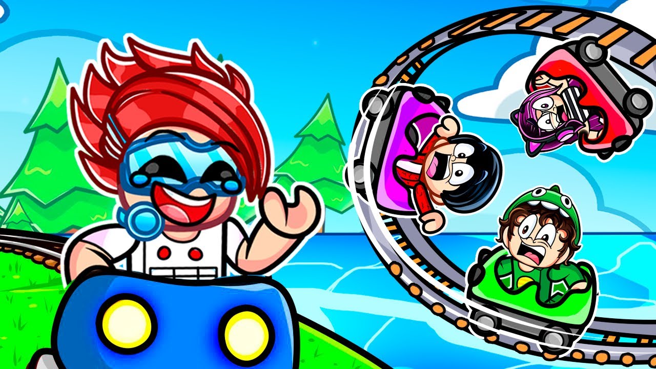 Construí la MONTAÑA RUSA MÁS ALTA de Roblox Y SALE MAL | Luky